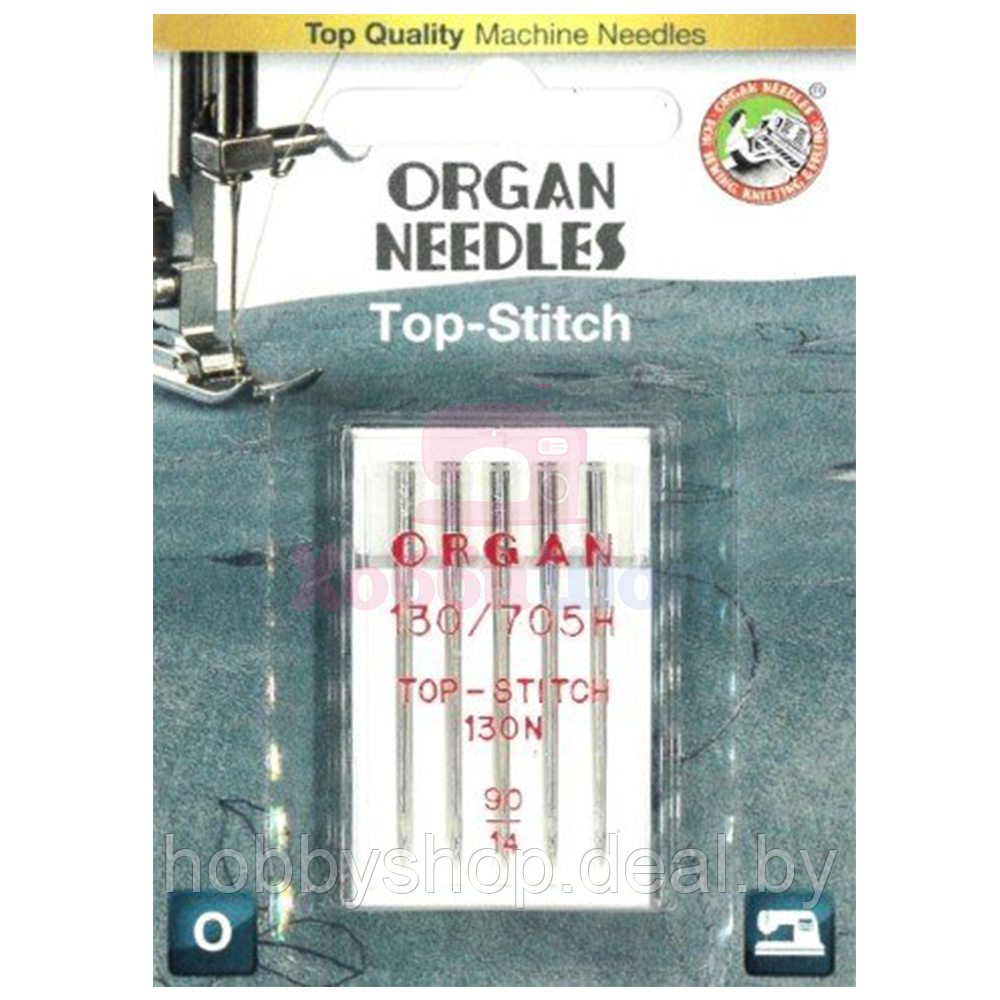Набор игл ORGAN Top Stitch №90 (5 шт.) - фото 1 - id-p204665563