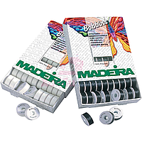 Шпульки Madeira BOBBINS №150 белый 50х120м