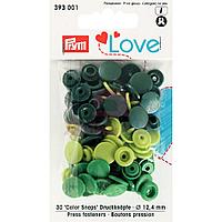 Кнопки Color Snaps пластик 30 шт разноцветные Prym Love 393001