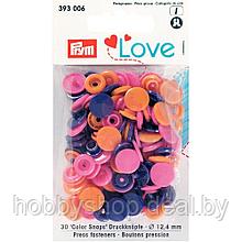 Кнопки Color Snaps пластик 30 шт разноцветные Prym Love 393006