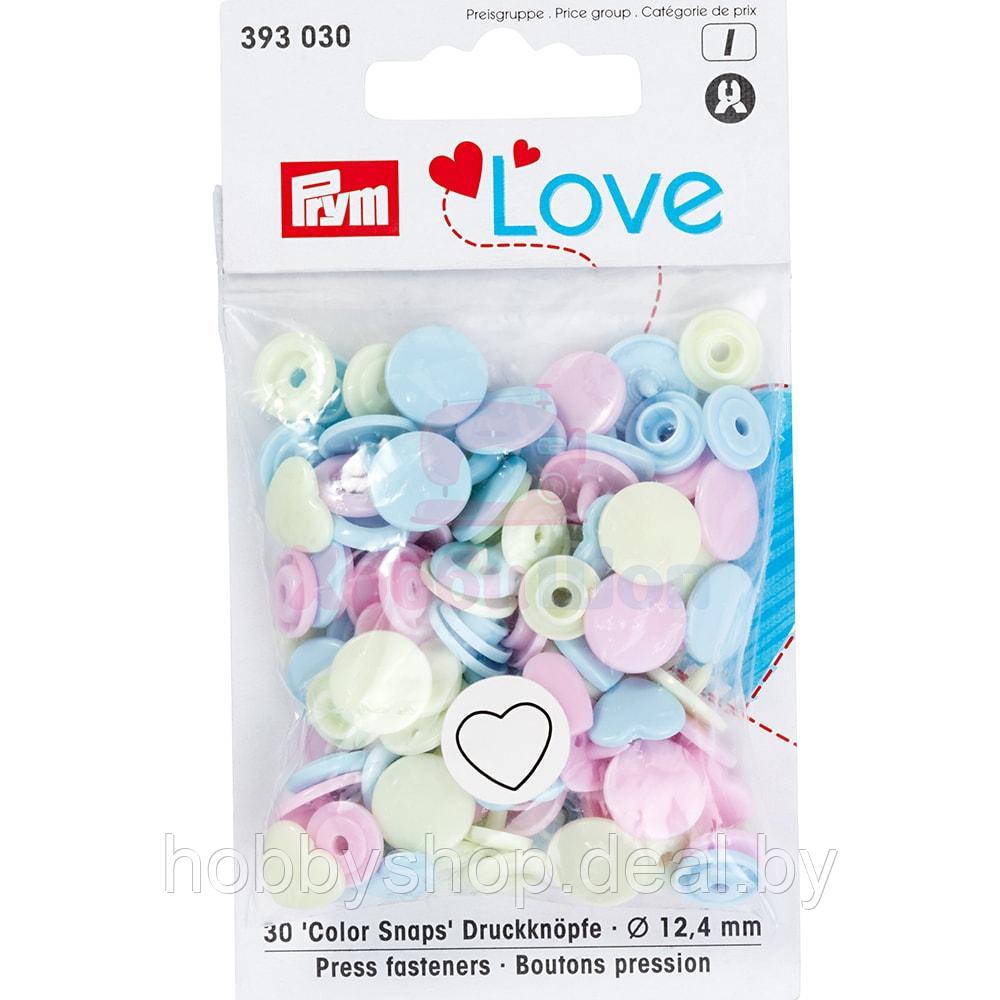 Кнопки Color Snaps "Сердце" пластик 30 шт разноцветные Prym Love 393030 - фото 1 - id-p204666112