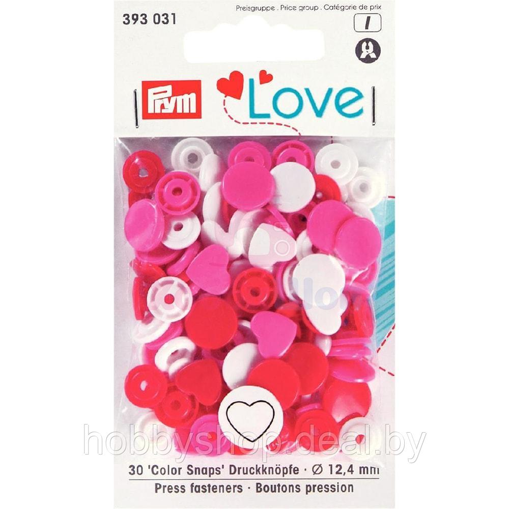 Кнопки Color Snaps "Сердце" пластик 30 шт разноцветные Prym Love 393031 - фото 1 - id-p127608728