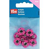 Кнопки пришивные латунь 14 мм 5 шт ярко-розовый Prym 341905