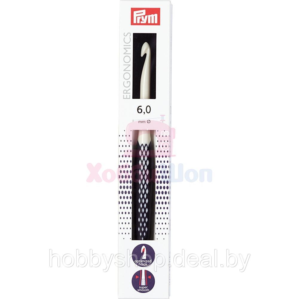 Крючок для вязания Ergonomics полимер 6 мм x 17 см Prym 218488 - фото 1 - id-p204666278