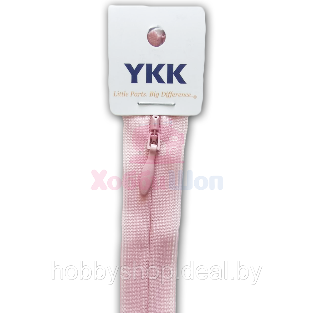 Молния 60 см потайная неразъемная YKK розовый зефир 811 - фото 1 - id-p151297815