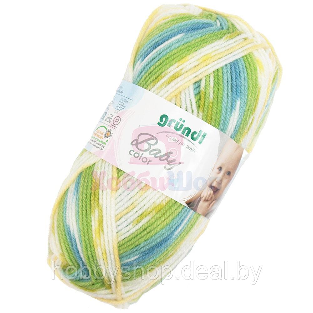 Пряжа для ручного вязания Gruendl Baby color 50 гр цвет 04