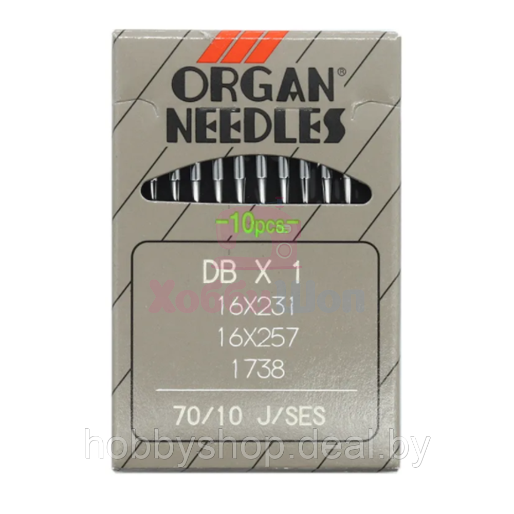 Промышленные иглы для трикотажа ORGAN DBx1 J/SES №70 (10 шт.) - фото 1 - id-p204667046
