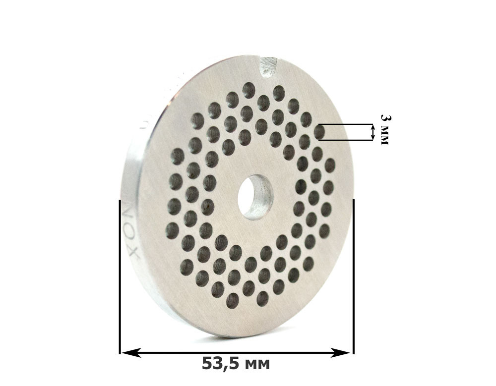 Решетка мелкая (3мм) для мясорубки Bosch MFW1501,1545,1550,45020/Zelmer №5