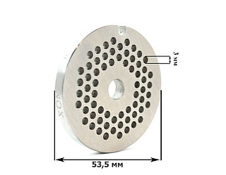 Решетка мелкая (3мм) для мясорубки Bosch MFW1501,1545,1550,45020/Zelmer №5