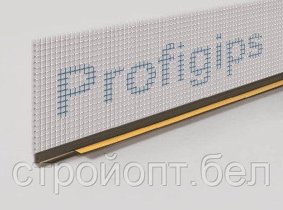 Оконный профиль примыкающий с сеткой Profigips (коричневый), 6 мм, 2,4 м - фото 1 - id-p204717137