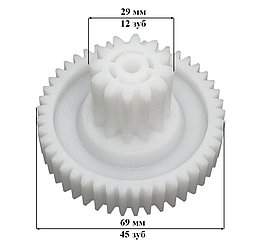 Шестерня средняя для мясорубки Bosch MFW 45020, 45120, 66020, 67440, 68640, 68660