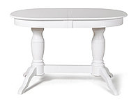 Стол обеденный "Пан" раздвижной (Белый) Мебель-Класс