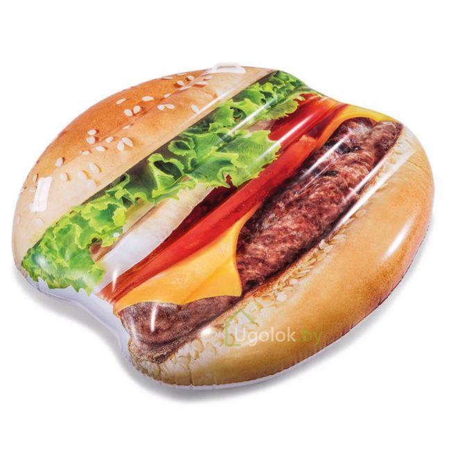Надувной плот Intex Сочный гамбургер (58780EU, 135х127x23 см) - фото 3 - id-p204724366