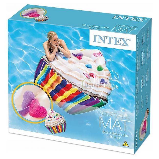 Плот надувной для плавания Intex Кекс 132x127x23 см (58770EU) - фото 2 - id-p204724368