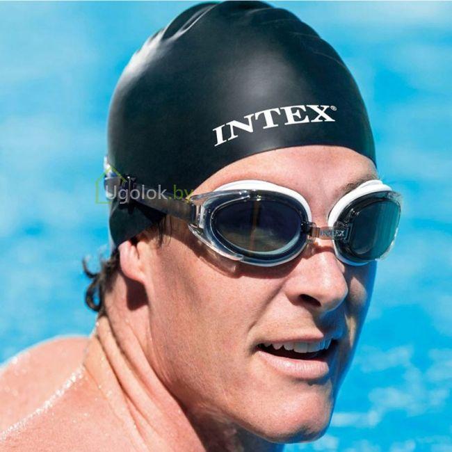 Шапочка для плавания Intex 8+ 55991 черная - фото 2 - id-p204723952