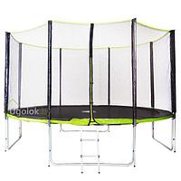 Батут с сеткой Fitness Trampoline GREEN 12 FT Extreme