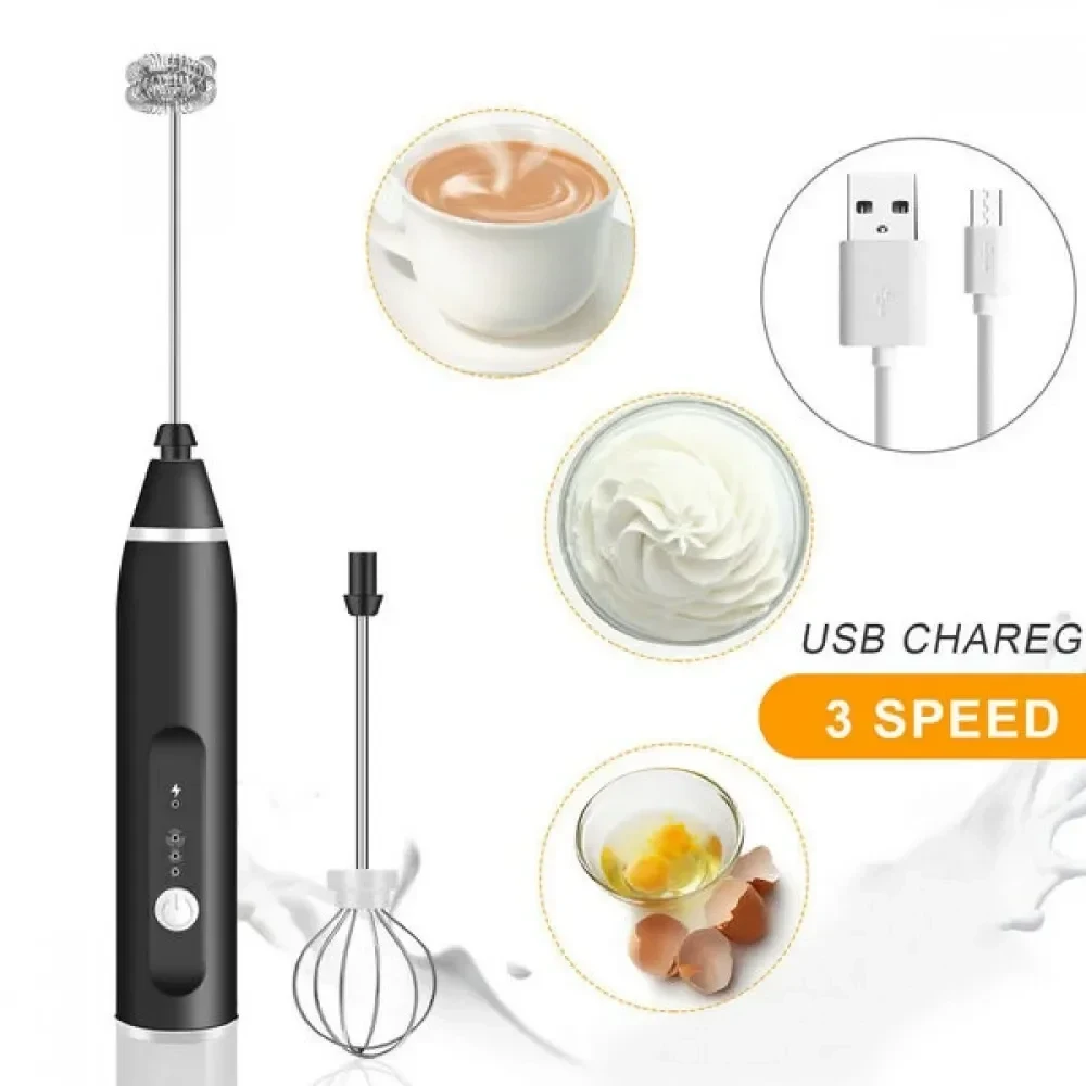 Мини-миксер USB Speed Adjustable Milk Frother, Капучинатор - фото 6 - id-p204726197