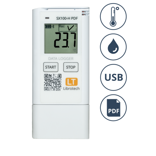 SX100-H PDF Измеритель-регистратор (логгер) температуры и влажности