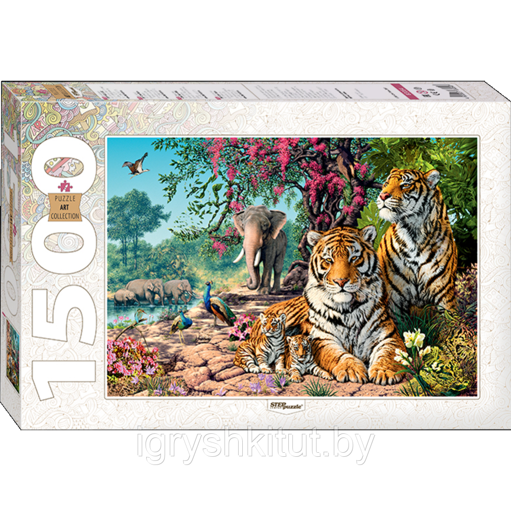 Пазл Step Puzzle "Тигры", 1500 элементов - фото 1 - id-p204728304