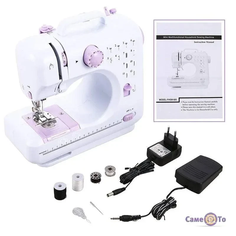 Швейная машинка электрическая с педалью Sewing Machine FHSM-505 - фото 9 - id-p204729962