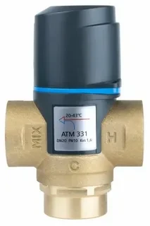 Afriso ATM 331 BP 3/4″ 20÷43°С 3-хходовой термостатический клапан