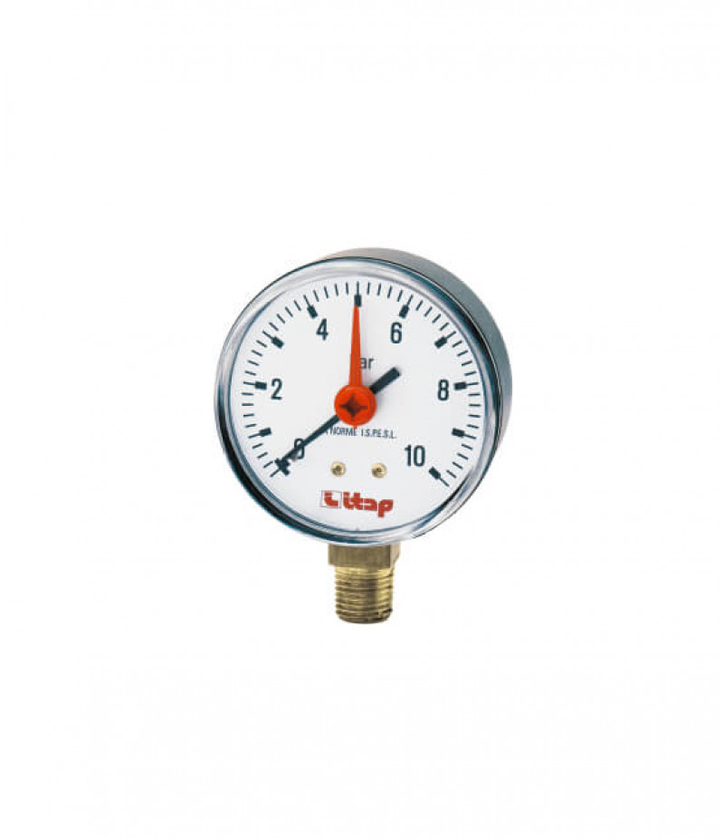 Itap 482 Манометр, боковое подключ. 1/4" 10 бар