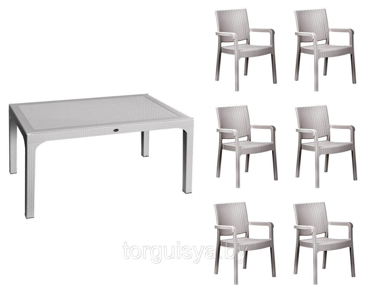 Комплект мебели Holiday Troya-6 - Grey - фото 1 - id-p204732345