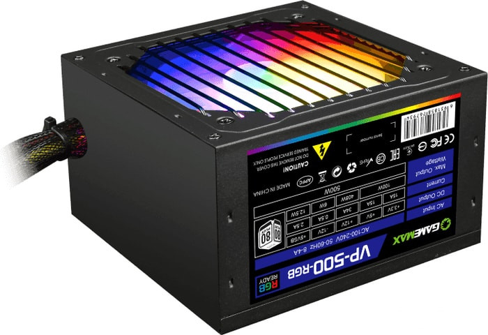 Блок питания GameMax VP-500-RGB - фото 1 - id-p204736124