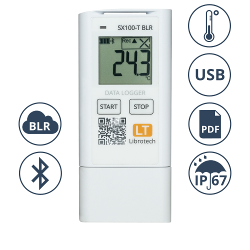 Измеритель-регистратор (логгер) температуры Librotech SX100-T BLR (Bluetooth Long Range) - фото 1 - id-p204738498