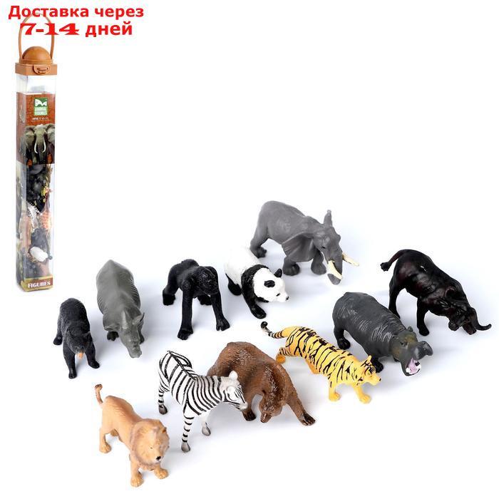 Набор животных "Дикие звери", 12 фигурок