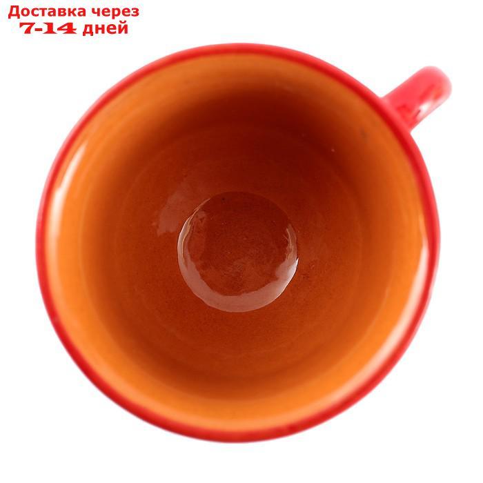 Чайная пара 0,1л (тарелка 10см, чашка 7,5см) красная - фото 2 - id-p204703691