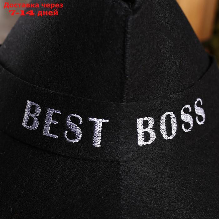 Шапка банная "Best Boss", экофетр - фото 2 - id-p204703803