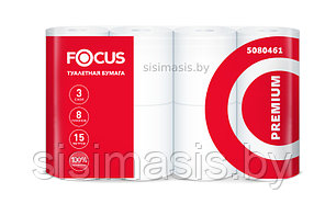 Туалетная бумага Focus Premium 3 сл. 8 рул.
