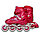 Роликовые коньки раздвижные (31-34, 35-38) Relmax GS-SK-P01 Pink/White, фото 2