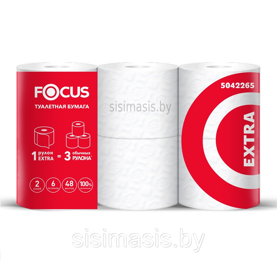 Focus Extra Туалетная бумага 2-сл, 6 рул.