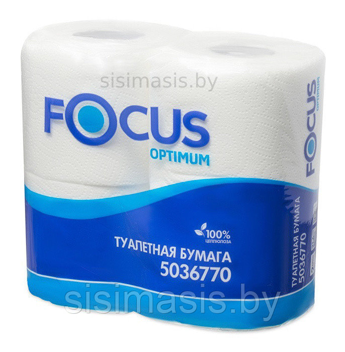 Бумага туалетная Focus Optimum, 2-сл, 4рул/уп