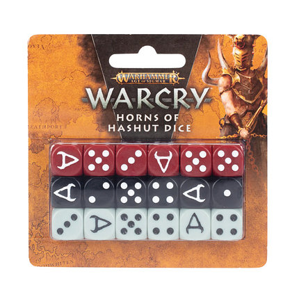 Warhammer: WarCry: Набор кубиков Рога Хашута / Horns of Hashut Dice Set (арт. 111-91), фото 2