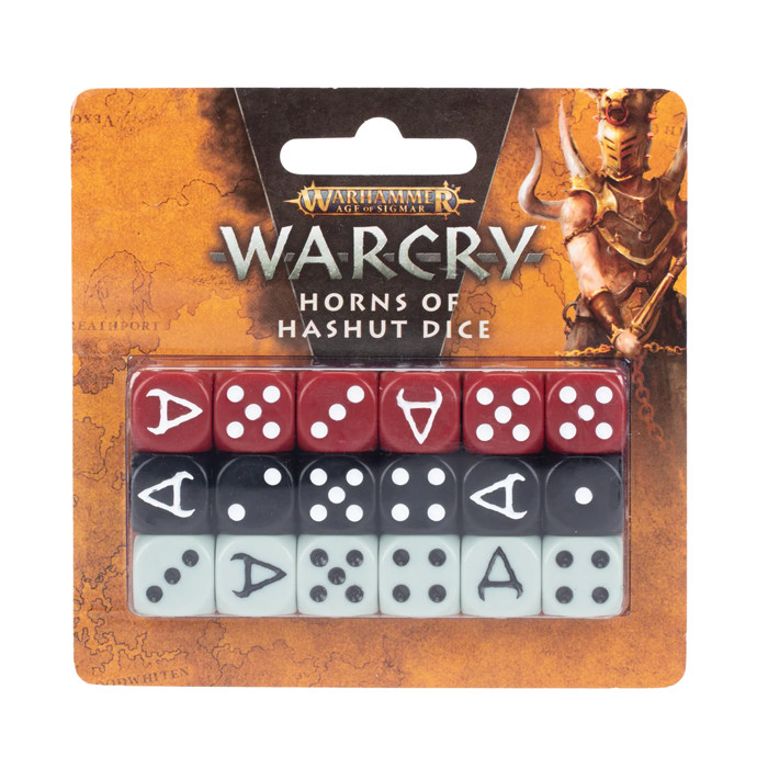 Warhammer: WarCry: Набор кубиков Рога Хашута / Horns of Hashut Dice Set (арт. 111-91)