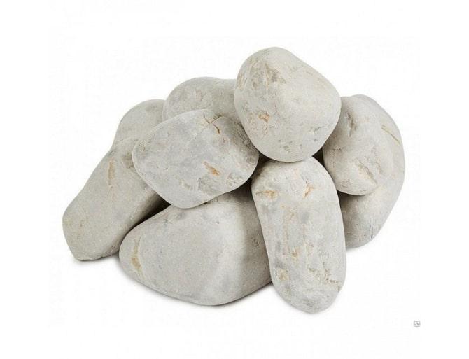 Камень Белый кварцит обвалочный 20 кг - фото 1 - id-p204742361