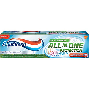Aquafresh паста зубная 100 мл All-in-One Protection Extra Fresh