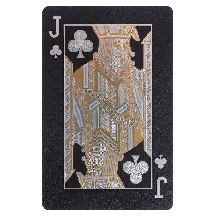Набор игральных карт для покера «Череп в шляпе» черные - фото 3 - id-p204739834