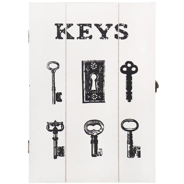 Настенная деревянная ключница «Ключики» 6 крючков - фото 1 - id-p204739848