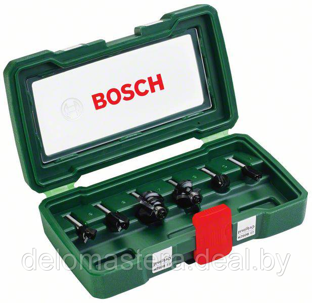 Набор (комплект) фрез Bosch 6 шт. HM (хвостовик 6 мм)  (2607019464) (оригинал)