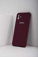 Чехол бампер Silicone Case для Samsung Galaxy A04 (марсала)