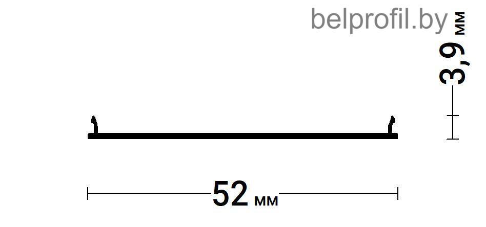 Рассеиватель ПВХ для световых линий Belprofil line 50мм - фото 2 - id-p204764511