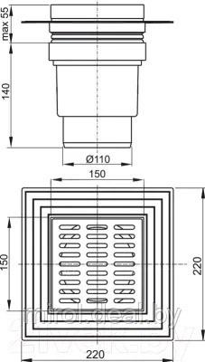 Трап для душа Alcadrain APV13 - фото 2 - id-p204773221