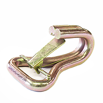 Натяжитель храповой стандартный с лентой и двойным карабинным крюком, LC 2000 daN, 50мм, 0,5м, РОМЕК, фото 3