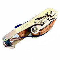 Натяжитель храповой стандартный с лентой и U-образным балочным крюком, LC 2000 daN, 50мм, 0,5м, РОМЕК, фото 3