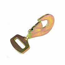 Натяжитель храповой стандартный с лентой и плоским развернутым карабинным крюком, LC 2000 daN, 50мм, 0,5м,, фото 3