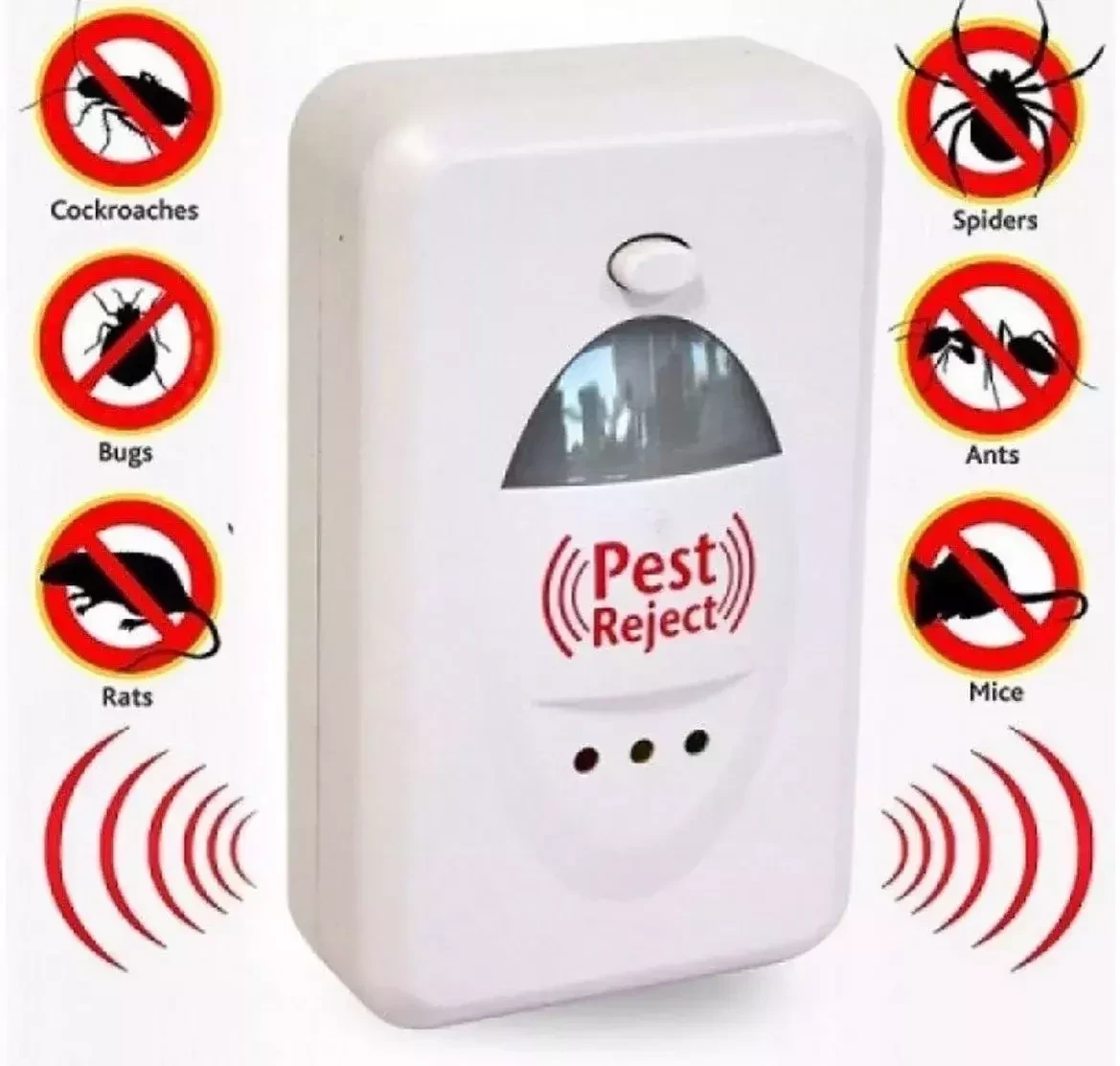 Ультразвуковой отпугиватель от насекомых, вредителей и грызунов Pest Reject (Пест Реджект) - фото 1 - id-p131002218